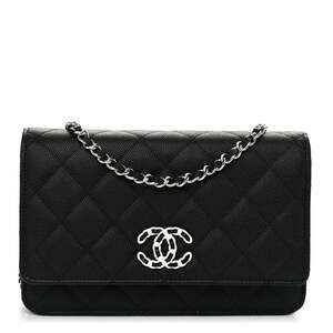 Caviar Quilted Chanel 19 Wallet On #296830C49B